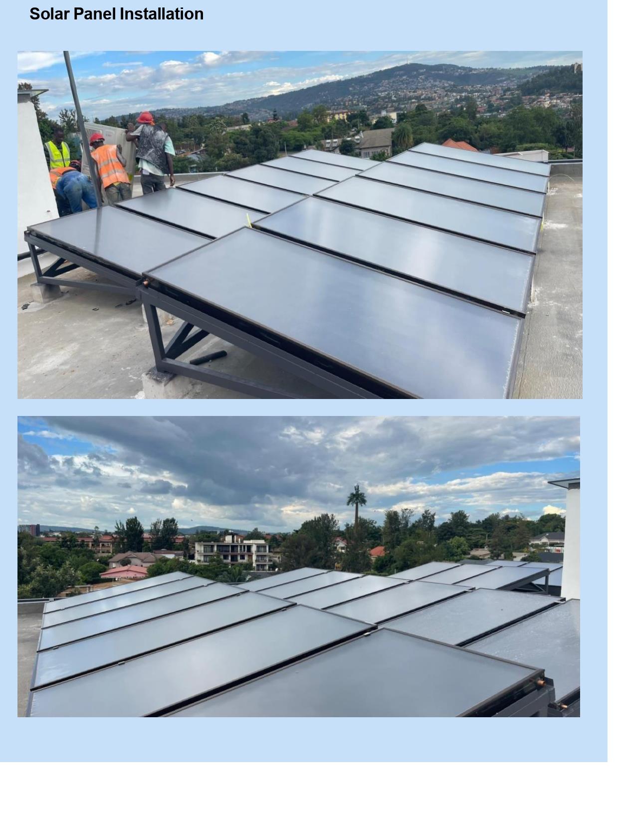 Solar Panel Installation, Kigali, Rwanda